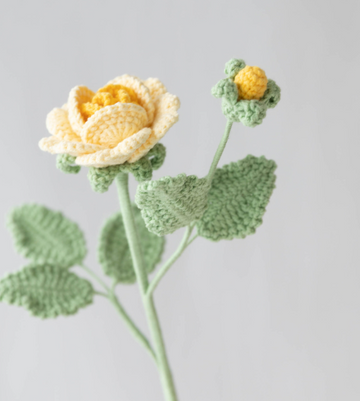 Yellow Rose Crochet Pattern PDF | DIY Flower Tutorial | Instant Digital Download 🌹